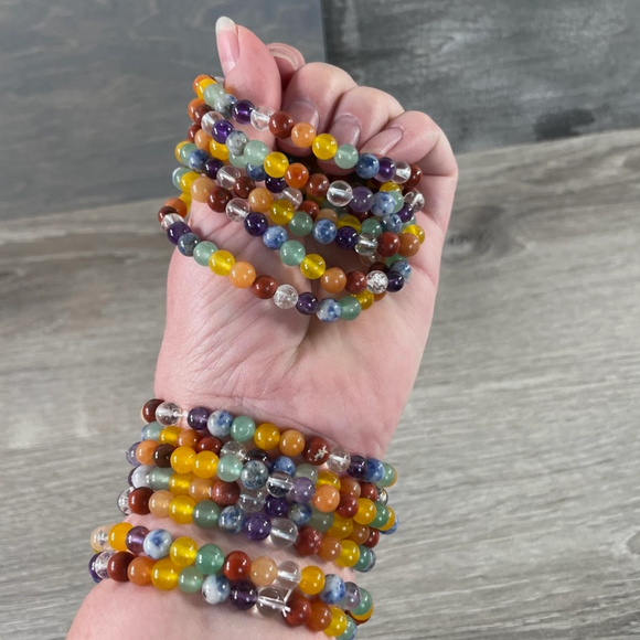 Gemstone Round Bead Bracelets