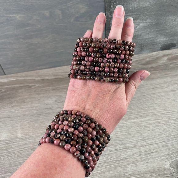 Gemstone Round Bead Bracelets