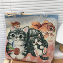 Cute Cat Canvas Tote Bag-7