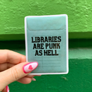 Libraries Are Punk Sticker-1