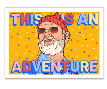 The Life Aquatic Bill Murray Card