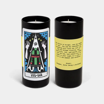 Tarot The Sun Candle - Bergamot, Daisy + Driftwood Scent