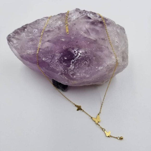 Butterfly Lariat Necklace