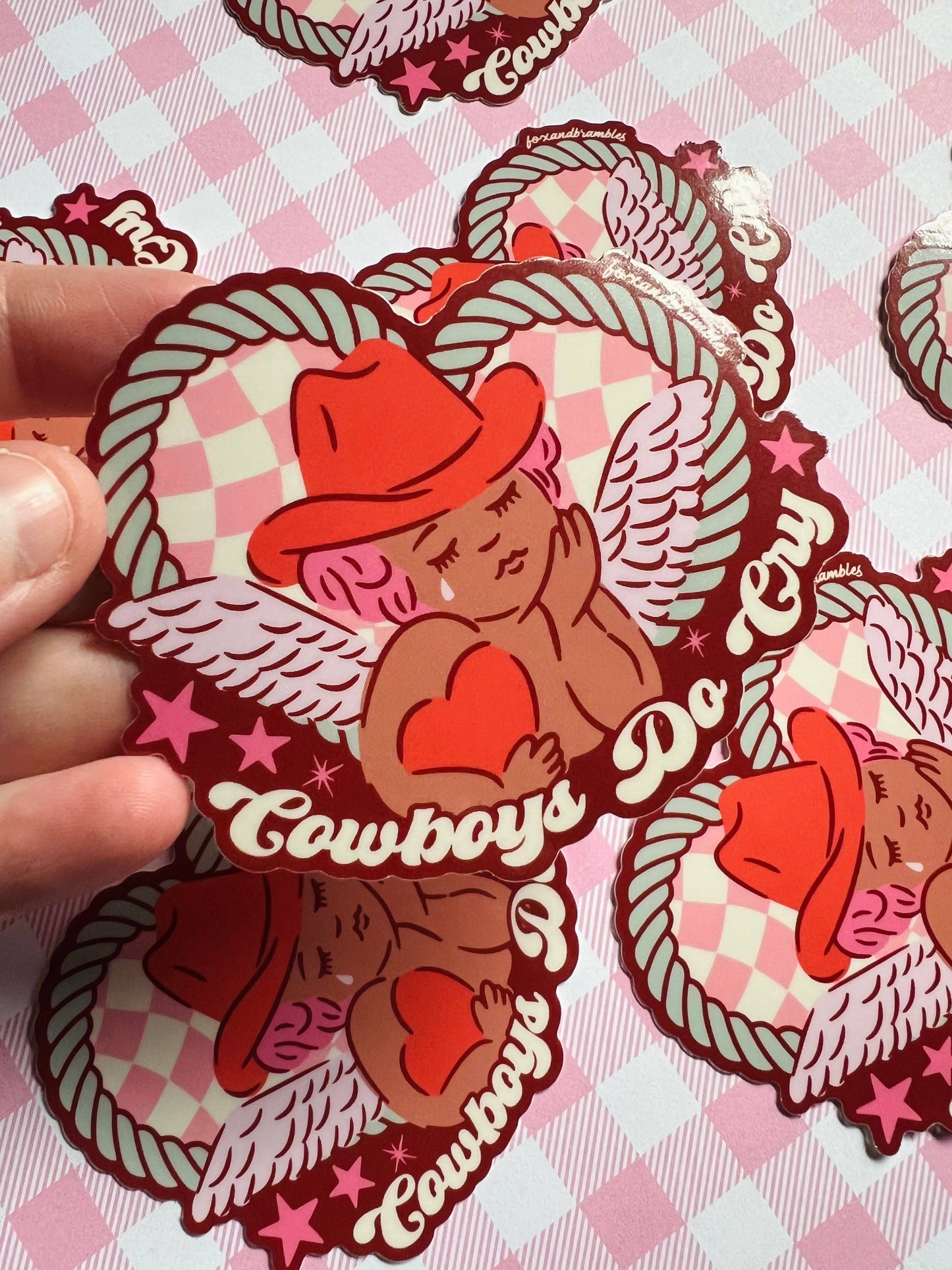 Sad Cowboy Cupid Sticker