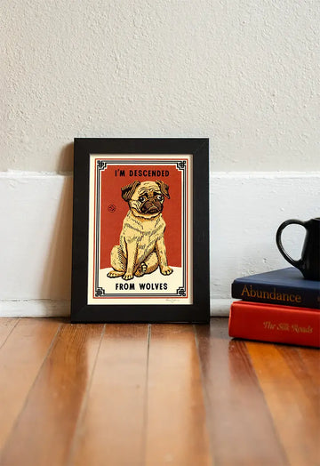 From Wolves Pug Print - 0