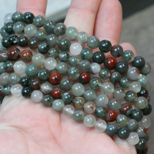 Gemstone Round Bead Bracelets