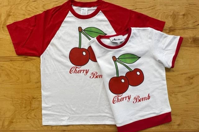 Cherry Bomb Raglan Tee