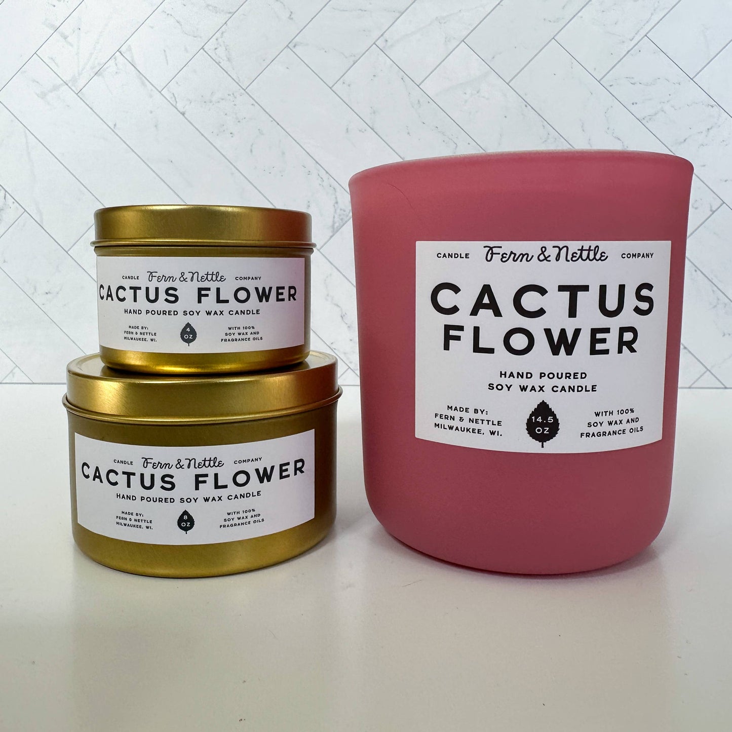 Cactus Flower Soy Wax Candle