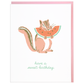 Sweet Chipmunk Birthday Card