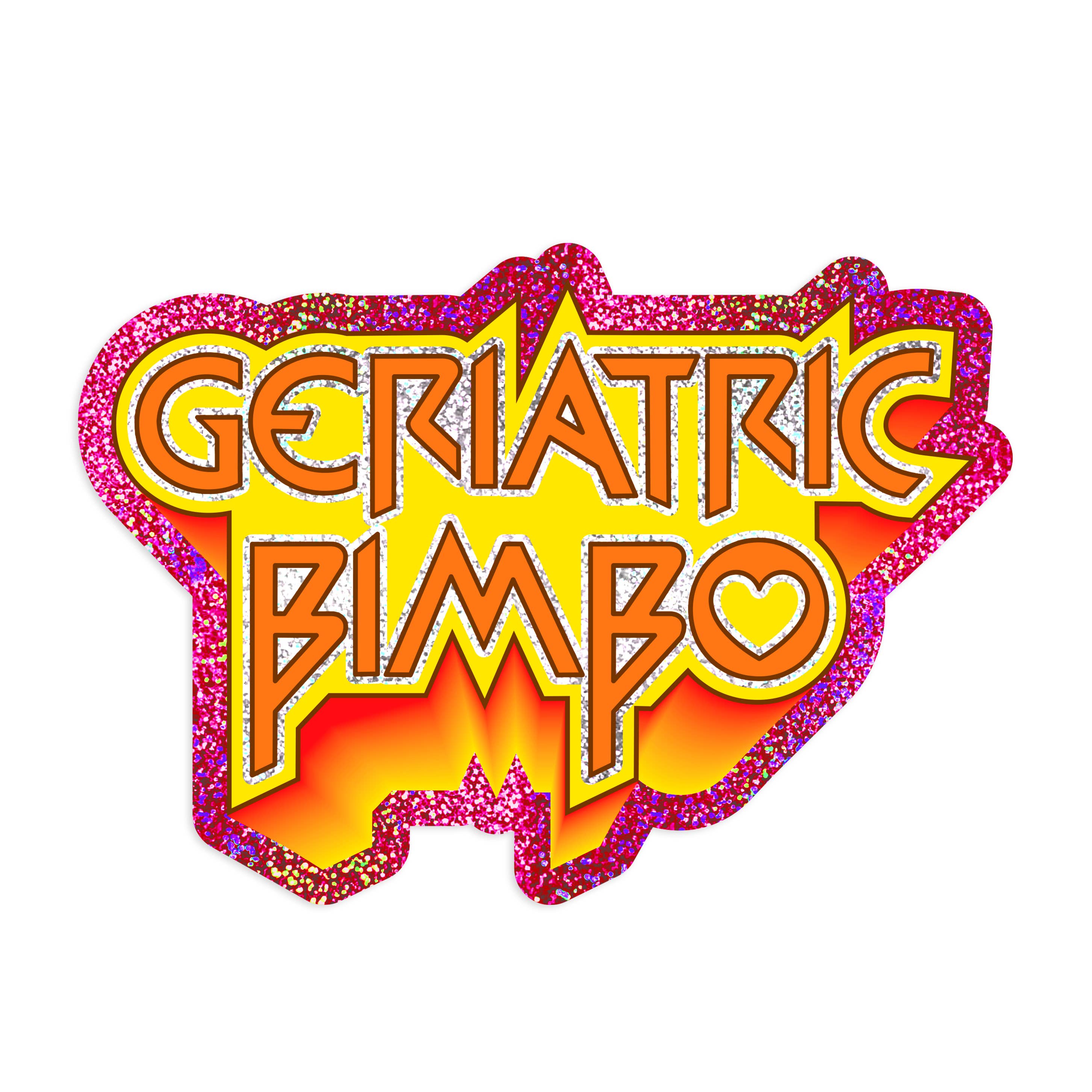 Geriatric Bimbo Retro Sticker