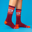 Book Slut Gym Crew Socks-7