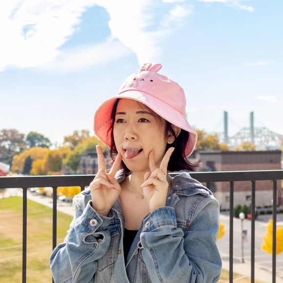 Pink Bunny Bucket Hat