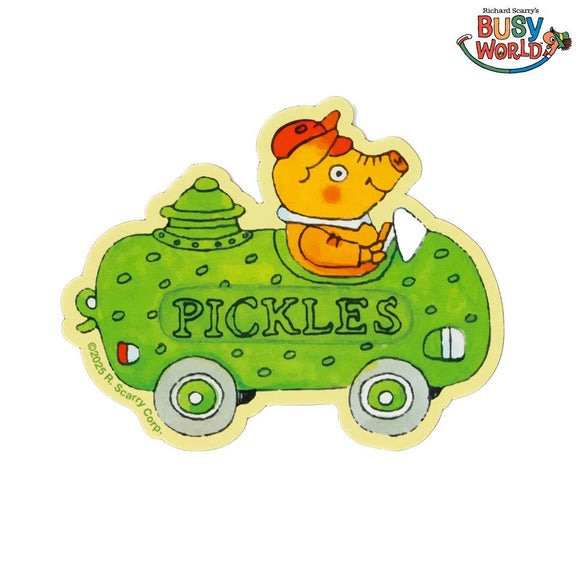 3P4 x Richard Scarry® Pickle Car Magnet