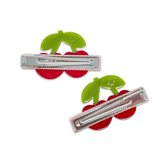 Cherries Alligator Hair Clip Set