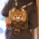 Small Red Panda Plush Backpack-2