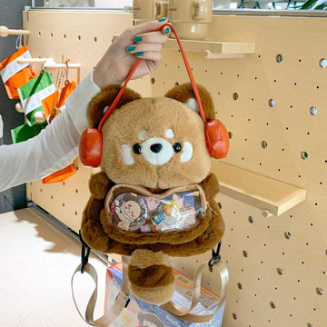 Red Panda Plush Backpack - 0
