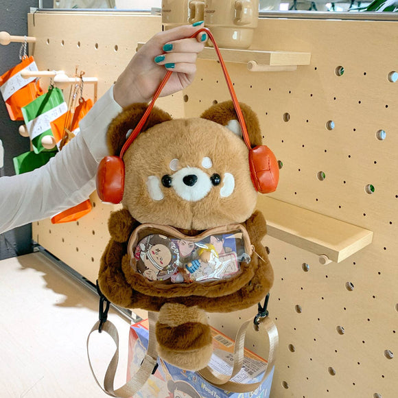 Red Panda Plush Backpack