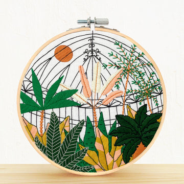Botanical Greenhouse Embroidery Kit