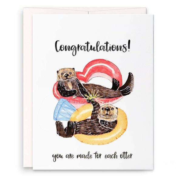 Each Otter Wedding Card