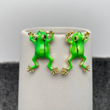 Tree Frog Post Earrings