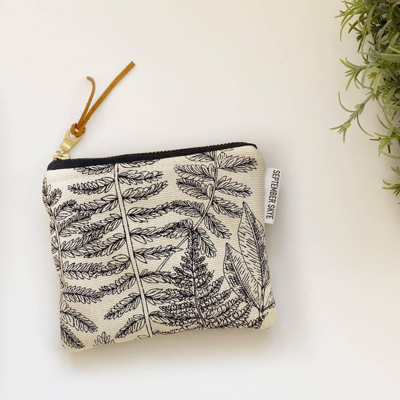 Canvas Fern Square Pouch