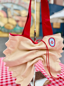 Farfalle Drawstring Large Tote Bag-1