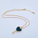 Enamel Mirror Necklace-4