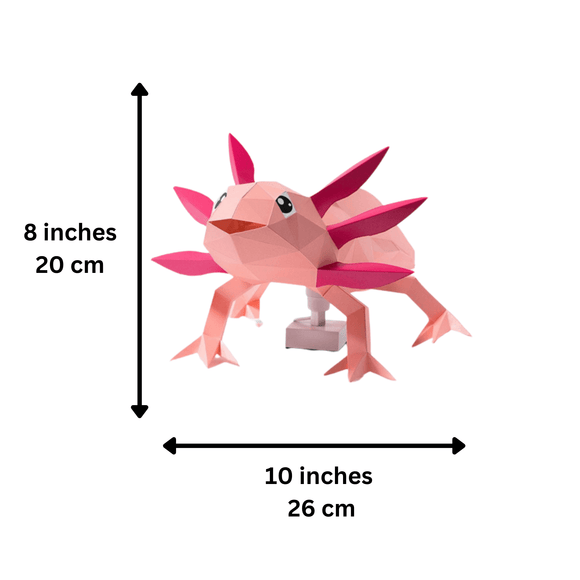 Axolotl PaperCraft Art Kit