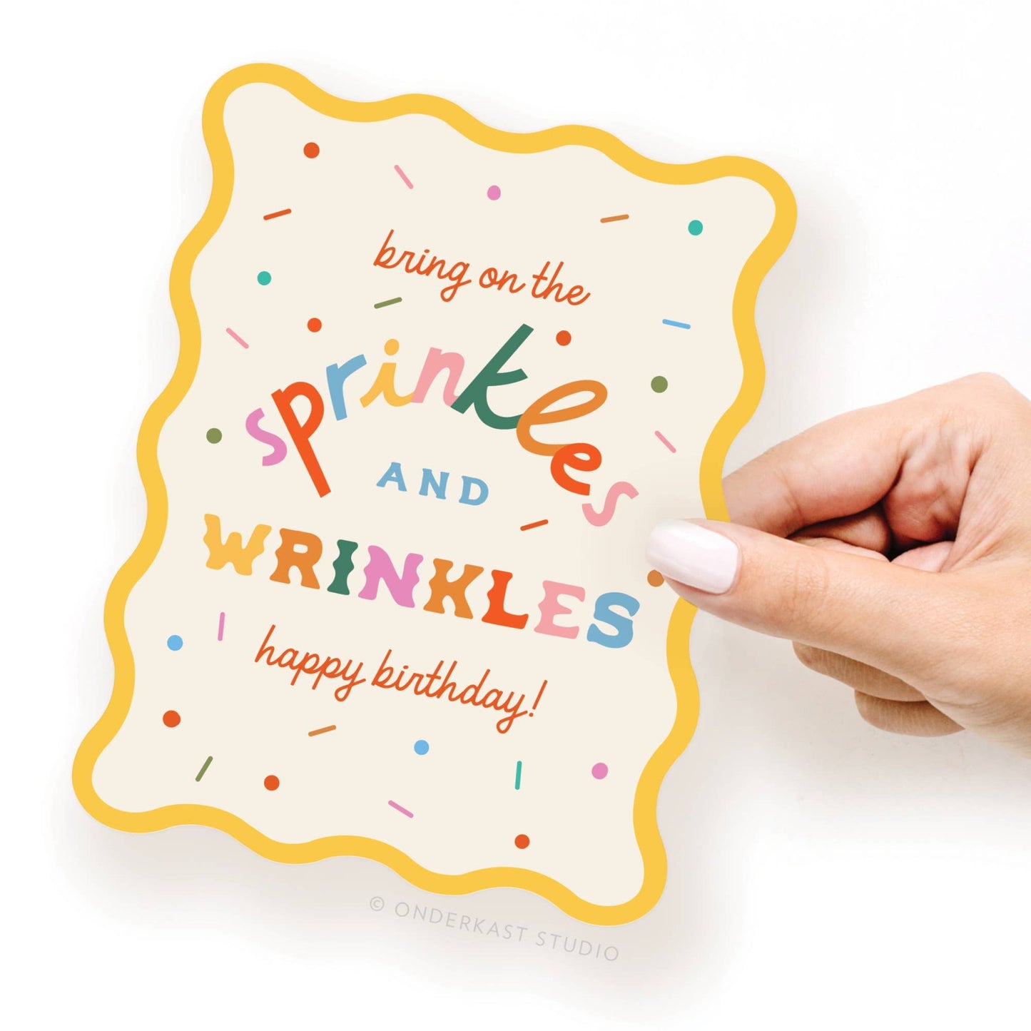 Sprinkles and Wrinkles Birthday Card