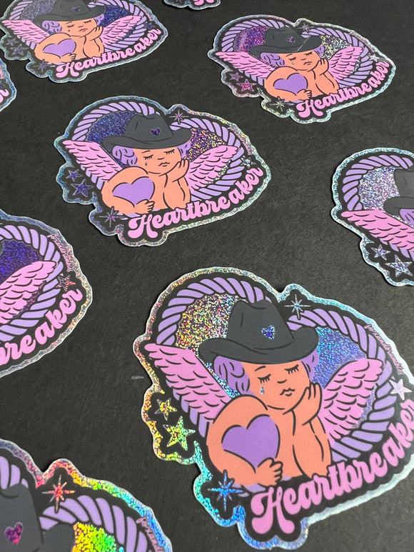 Heartbreaker Cowboy Cupid Sticker