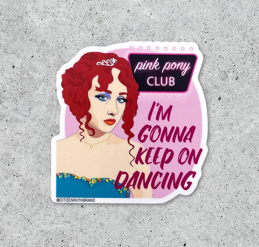 Chappell Roan Pink Pony Club Sticker