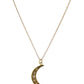 Opal Moon 14K Gold Plated Necklace