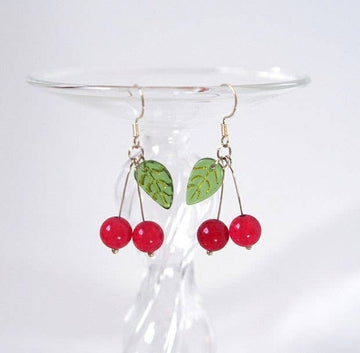 Cherry Dangle Earrings - 0