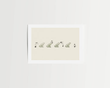 "Leap Frog" Vintage Cowgirl & Nature Giclée Art Print