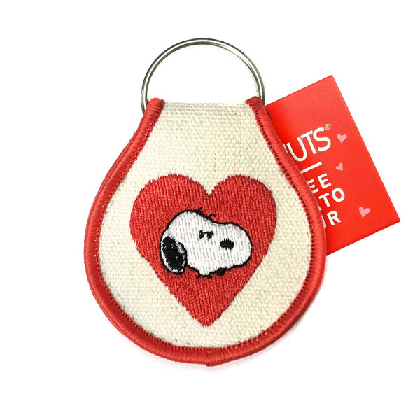 3P4 x Peanuts® Snoopy Heart Patch Keychain