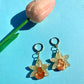 Mini Daffodils Huggie Earrings