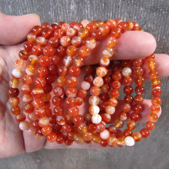 Gemstone Round Bead Bracelets