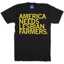 Lesbian Farmers Black T-Shirt-2