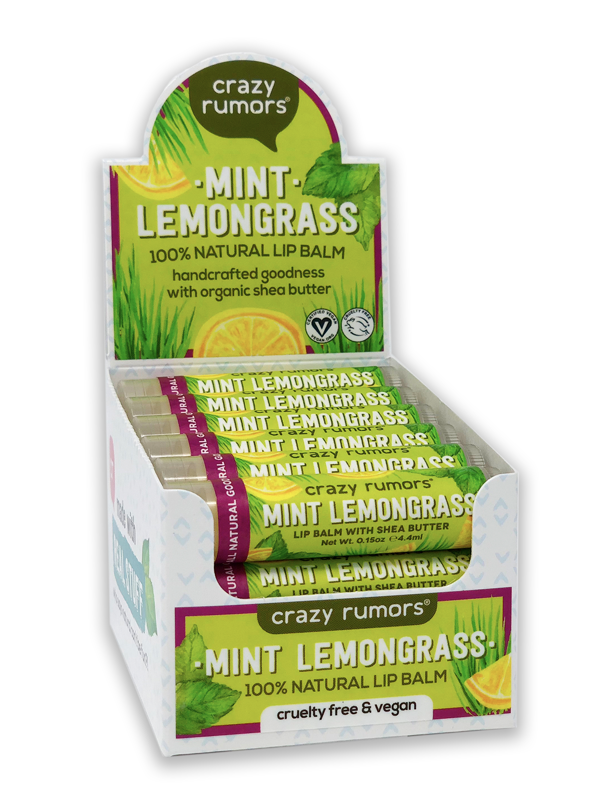 Mint Lemongrass Crazy Rumors Lip Balm