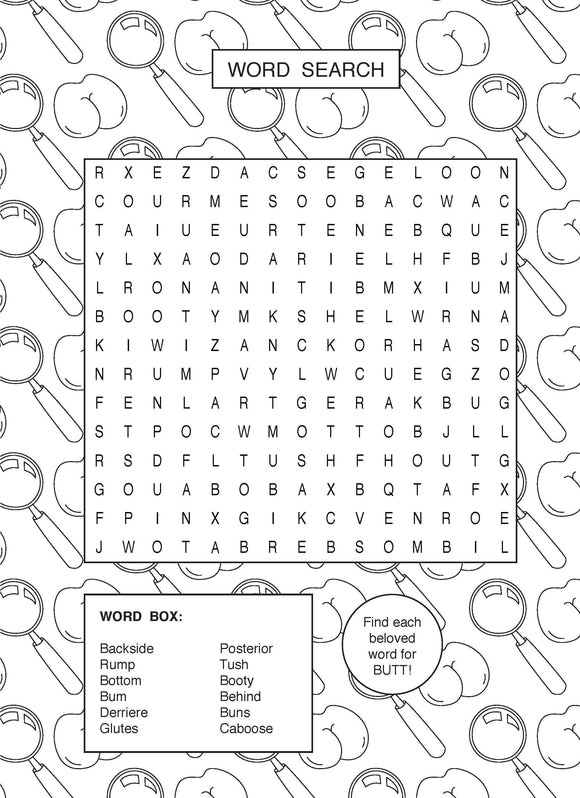 Ultimate Butt Coloring and Activity Book