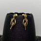 Green Jewel Snake Post Earrings