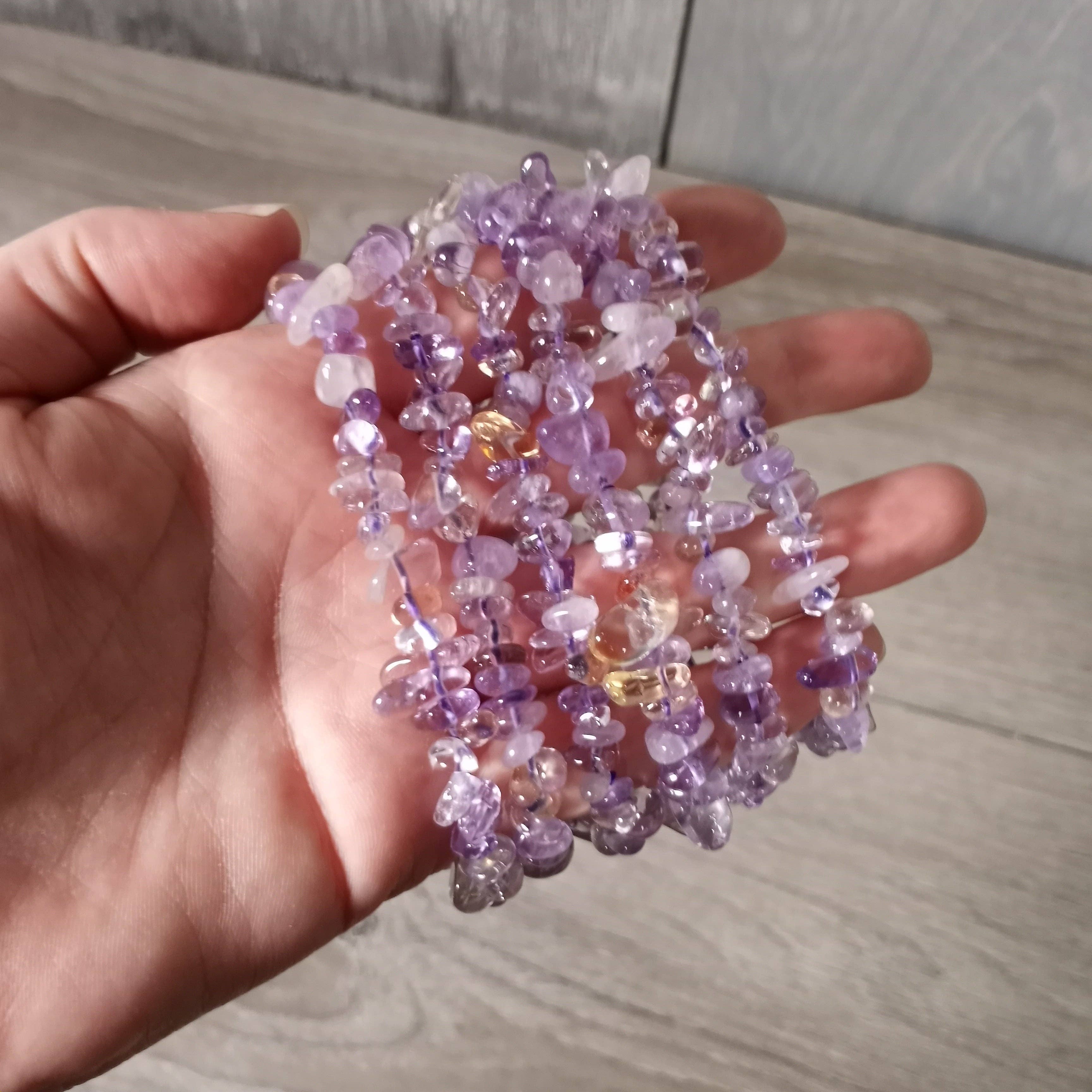 Gemstone Chip Bracelets