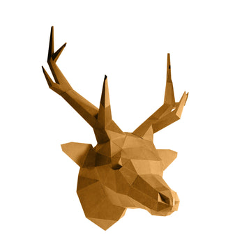 Deer Head 3D PaperCraft Art Kit - 0