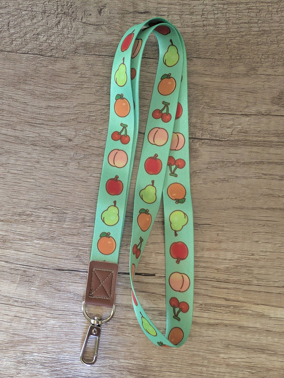 Animal Crossing Fruit Lanyard