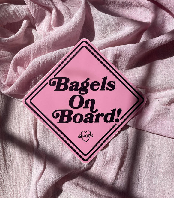 Bagels On Board Sticker