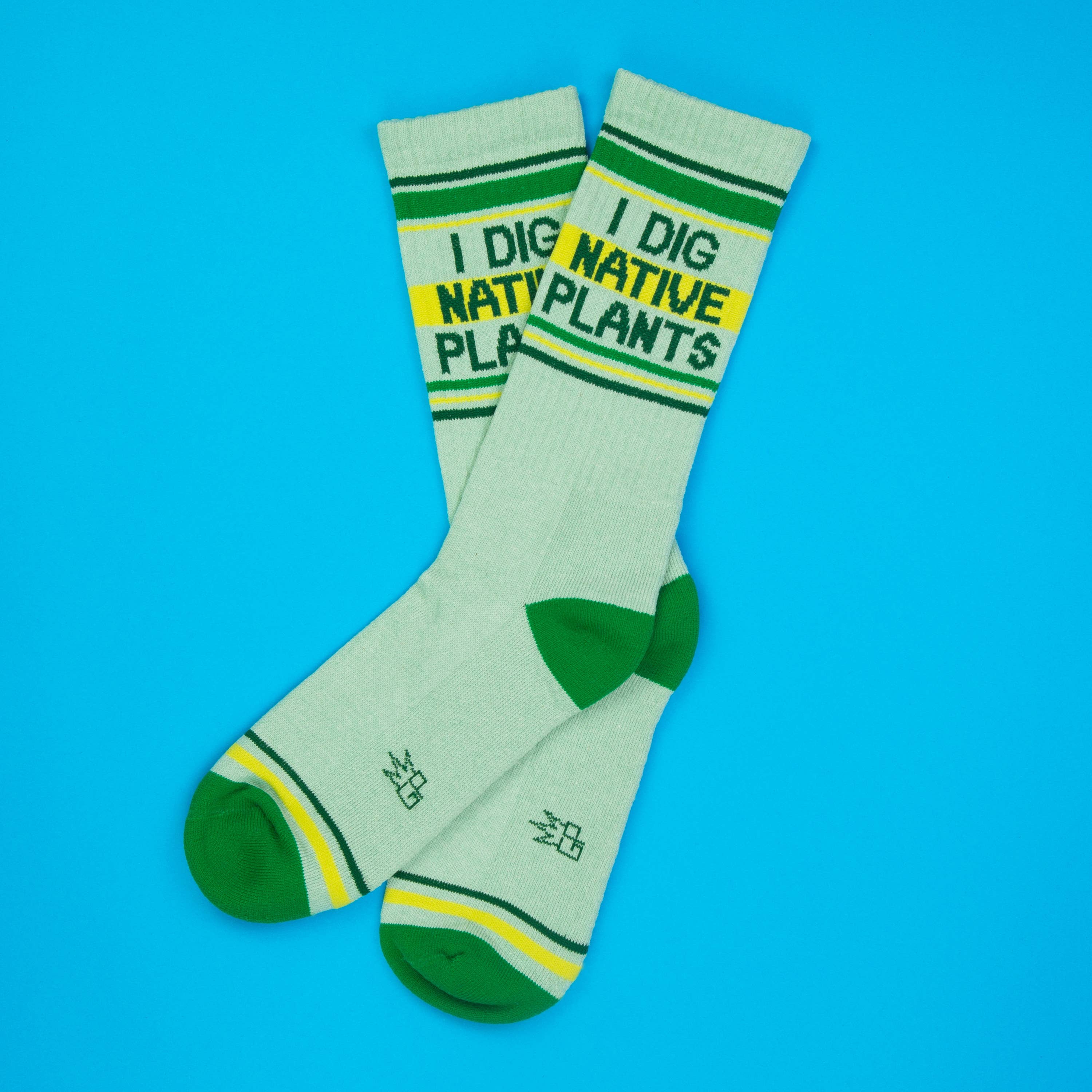 I Dig Native Plants Gym Crew Socks - 0