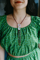 Echinacea Bolo Tie-5