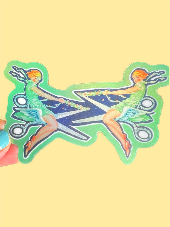 Sapphic Scissors Sticker