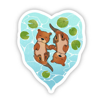 Otter Heart Sticker