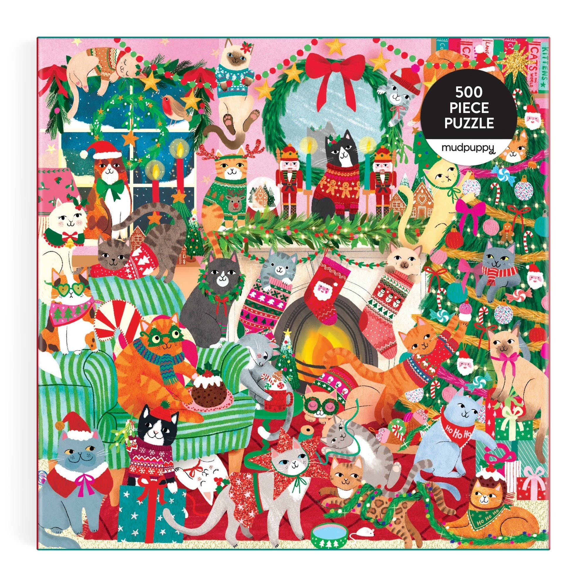 Merry Catmas! 500 Piece Family Puzzle - 0